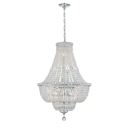 Crystorama Roslyn 9 Light Chrome Chandelier ROS-A1009-CH-CL-MWP